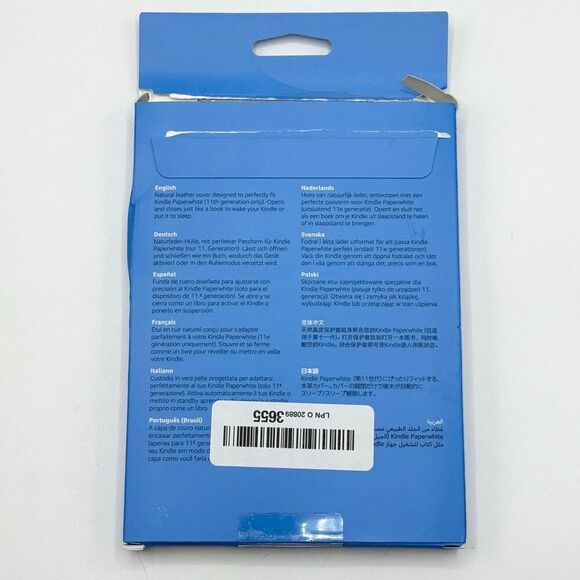 Amazon’s Kindle Paperwhite Leather Cover 11th Generation 53-026782 - Black - Picture 2 of 6